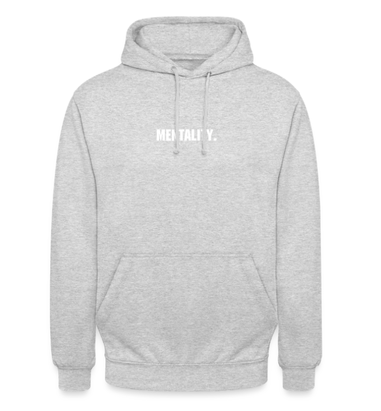 Pull à capuche MENTALITY Gris.